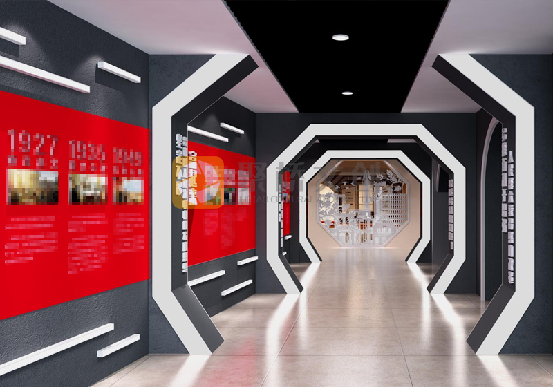 黨建史館黨史歷程創意設計